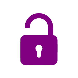 open lock icon